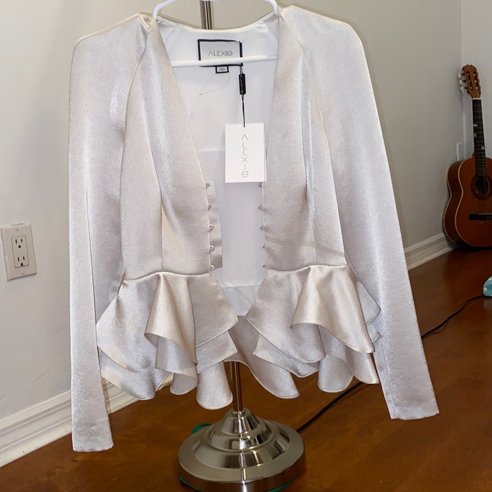 Zara silver shirt